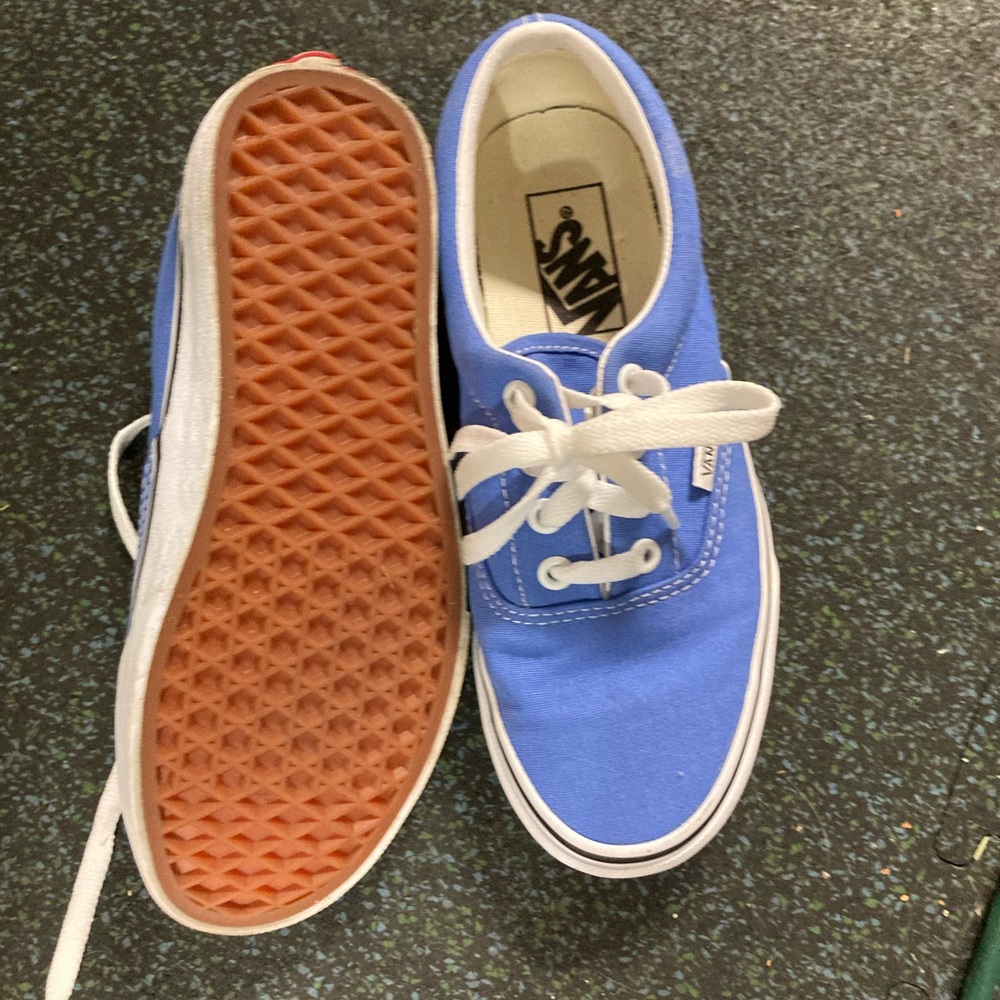 Blue vans. Very lightly worn.